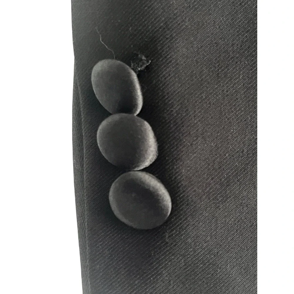 Tessori Uomo Mens 42S Black 100% Wool‎ Tuxedo Blazer Tailored In Italy Luxury